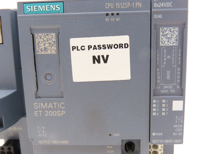 Siemens 6ES7 512-1DK01-0AB0 SIMATIC DP CPU 1512SP-1 ET200SP w/Digital Sink Input