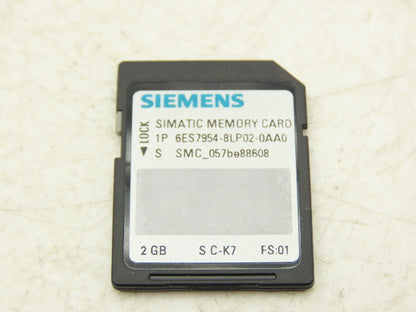 Siemens 	6ES7954-8LP02-0AA0 SIMATIC S7 Memory Card S7-1x 00 CPU 3V Flash 2 GB
