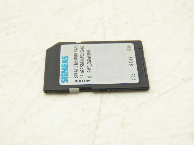 Siemens 	6ES7954-8LP02-0AA0 SIMATIC S7 Memory Card S7-1x 00 CPU 3V Flash 2 GB