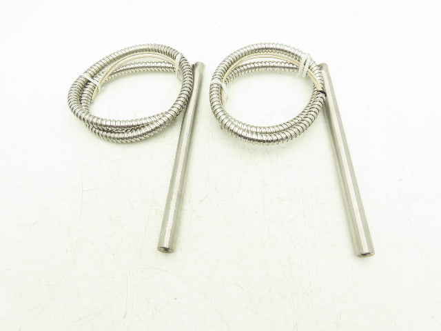 Big Chief 160622 Cartridge Tube Heater 5/8" x 9" 1650 W/240 V 36" Lead Lot of 2
