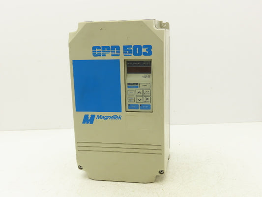 Magnetek GPD503-DS308 Variable AC Drive VFD 230VAC 30A 3PH Crane Control 25P51E