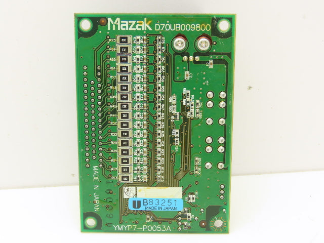 Mazak D70UB009800 Printed Circuit Board Remote Input Output PCB YMYP7-P0053A