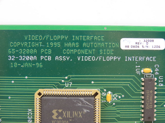 Haas Automation 65-3200A Printed Circuit Board PCB Video Interface Card 32-3200A