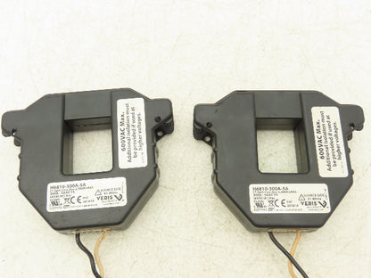 Veris H6810-300A-5A Split Core Current Transformer 300A 600VAC Input Lot of 2