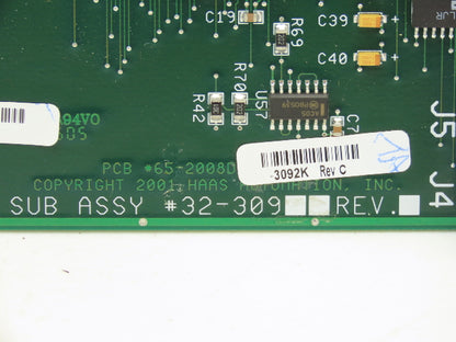 Haas Automation 32-3092K Printed Circuit Board PCB Control Card 65-2008D
