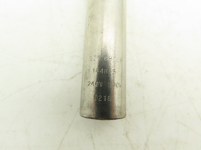 Big Chief 184835 Cartridge Rod Tube Heater 500W 240V 7-1/2"L x 3/4" OD Lot of 3