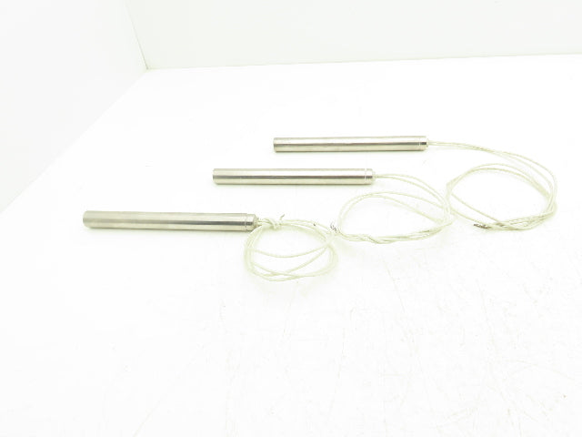Big Chief 184835 Cartridge Rod Tube Heater 500W 240V 7-1/2"L x 3/4" OD Lot of 3