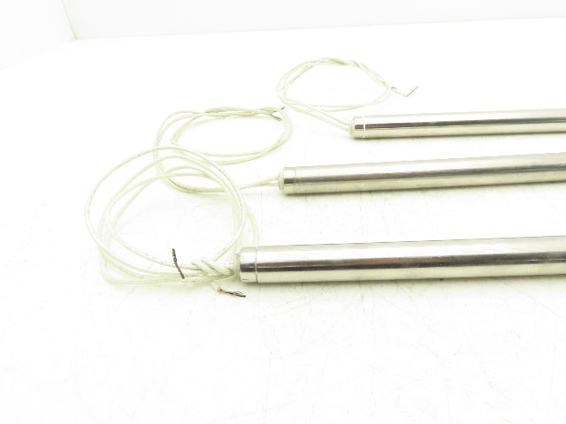 Big Chief 184835 Cartridge Rod Tube Heater 500W 240V 7-1/2"L x 3/4" OD Lot of 3