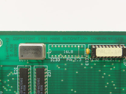 Haas Automation Video 2 Printed Circuit Board PCB Main Processor Card Rev D