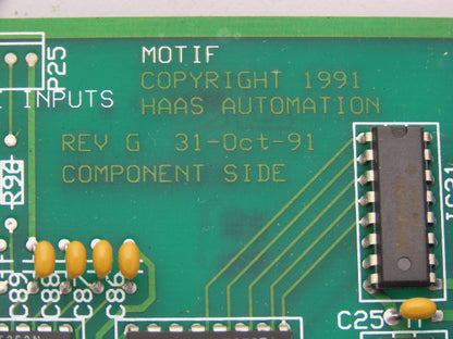 Haas Automation MOTIF Printed Circuit Board PCB CNC Mill Motor Card Rev G