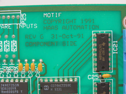 Haas Automation MOTIF Printed Circuit Board PCB CNC Mill Motor Card Rev G