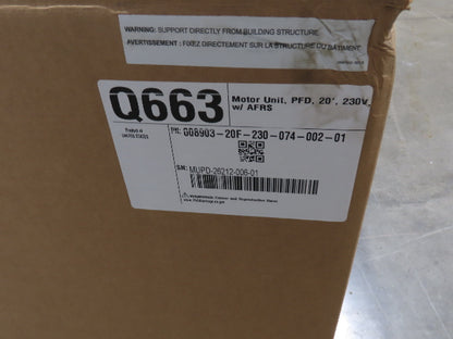 Big Ass Fans PFD1-2022 Industrial HVLS Fan 20' Powerfoil Blade 185716 CFM 277VAC