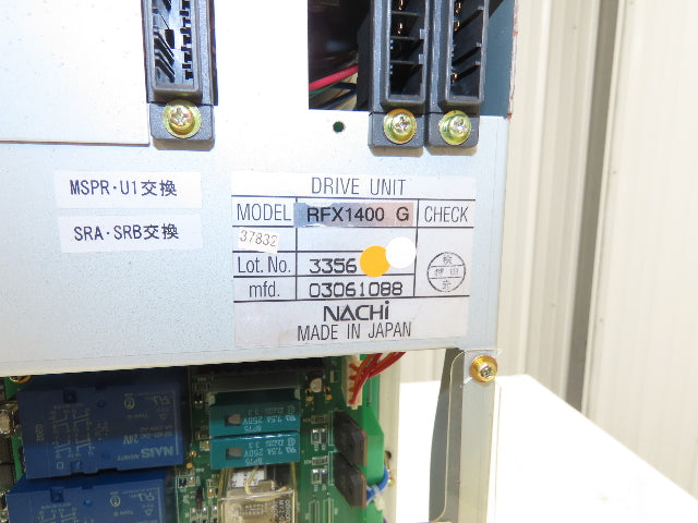 Nachi Fujikoshi RFX1400 G Robot Servo Drive Unit READ