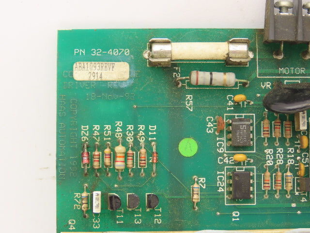 Haas Automation 32-4070 Printed Circuit Board Servo Amplifier Driver Card Rev F
