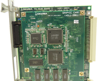 Okuma A911-2863 CNC Control FW Main Board 2 E4809-045-243-B w/ Graphics Card