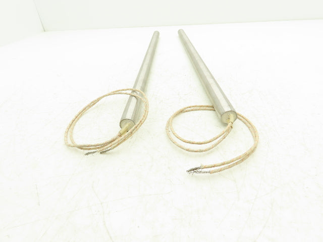 Big Chief 180310 Cartridge Tube Heater 3/4" x 18" 2000 W/240 V 12" Lead Lot of 2