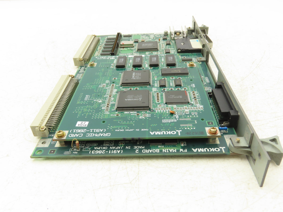 Okuma A911-2863 CNC Control FW Main Board 2 E4809-045-243-B w/ Graphics Card