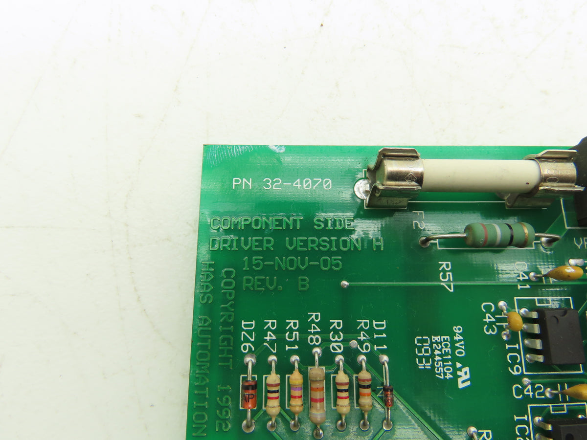 Haas Automation 32-4070 Printed Circuit Board Servo Amplifier Driver Ver H Rev B