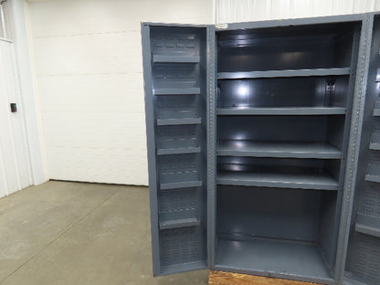 Durham DC36-4S12DS-95 Storage Bin Cabinet 4 Shelf 14 GA 36x24x72" Tool Parts