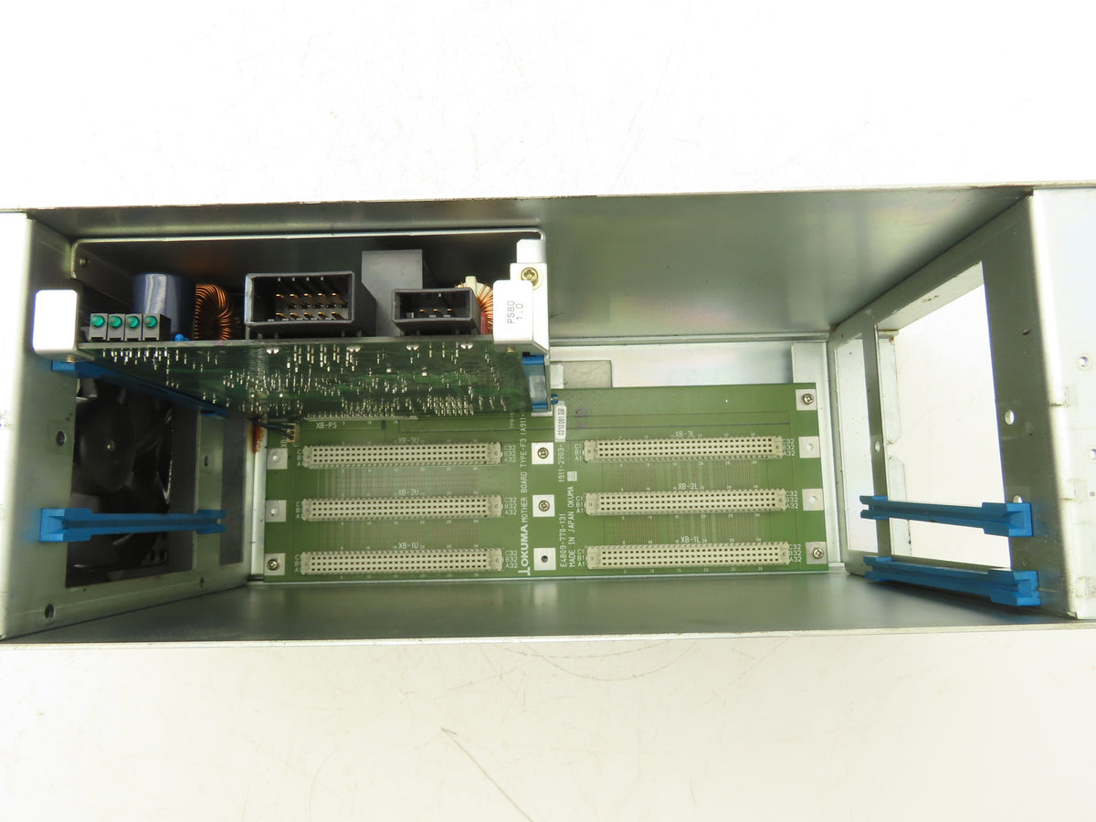 Okuma E7191-00U-001 Fixed 3-Rack PLC Chassis with Motherboard 1911-2903