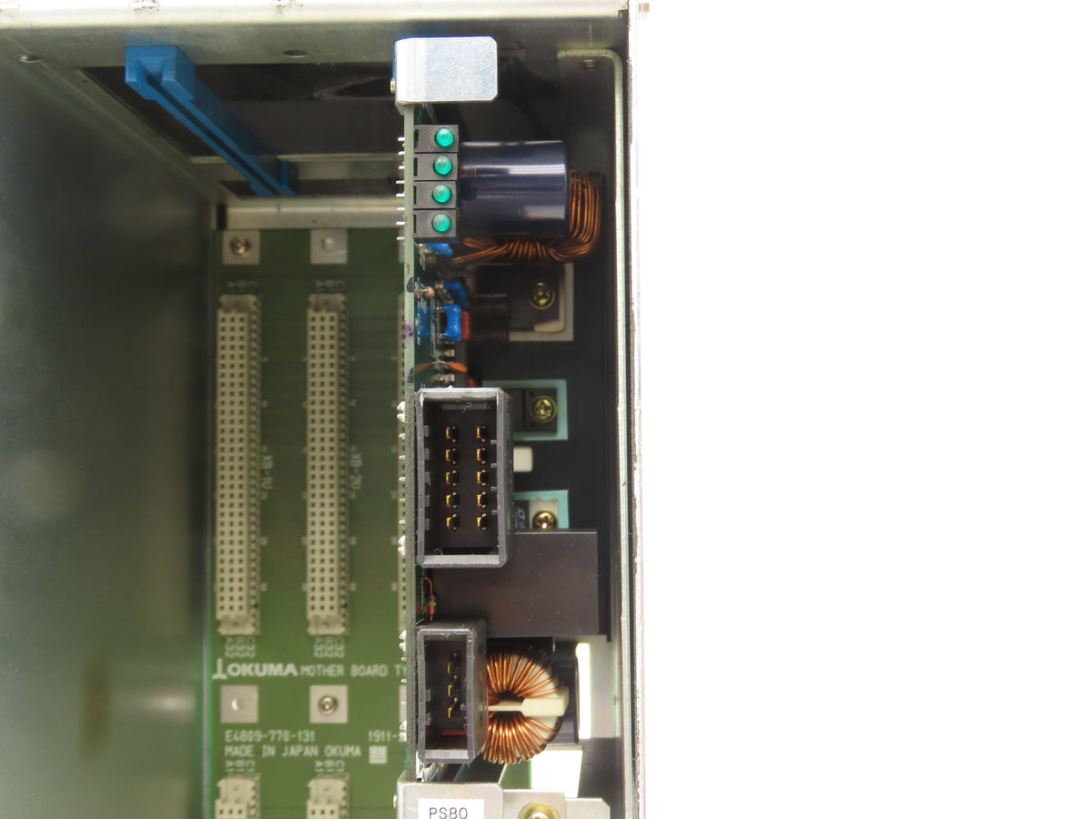 Okuma E7191-00U-001 Fixed 3-Rack PLC Chassis with Motherboard 1911-2903
