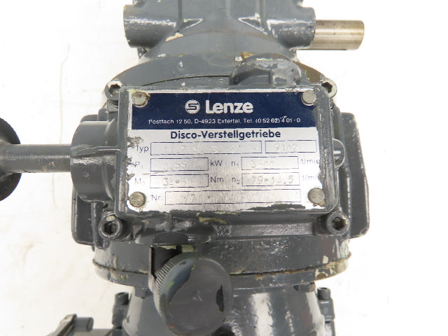 Emod Lenze 71L/2 Variable Gearmotor 2.6-.5 RPM .55kw 278/480V 3PH Double Reducer