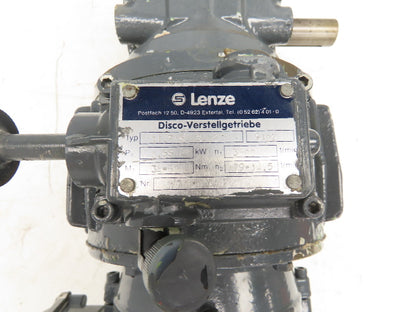Emod Lenze 71L/2 Variable Gearmotor 2.6-.5 RPM .55kw 278/480V 3PH Double Reducer