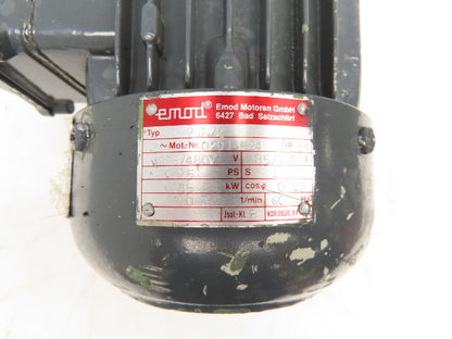 Emod Lenze 71L/2 Variable Gearmotor 2.6-.5 RPM .55kw 278/480V 3PH Double Reducer