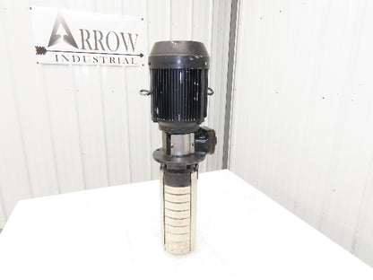 Ebara 40VTP3/8 62.2C Vertical Immersion Coolant Pump 900L/min 2.2kw 460V 3PH
