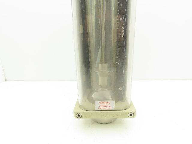 Brooks GT 1000 VA Flow Meter Sight Glass Tube SCFM Air 75 PSI 1-1/2"NPT 316L