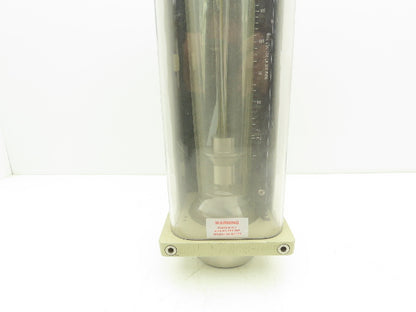 Brooks GT 1000 VA Flow Meter Sight Glass Tube SCFM Air 75 PSI 1-1/2"NPT 316L