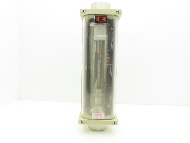 Brooks GT 1000 VA Flow Meter Sight Glass Tube SCFM Air 75 PSI 1-1/2"NPT 316L