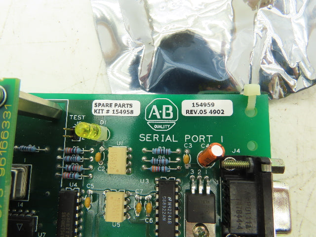 Allen Bradley 154958 Remote I/O Interface Module Circuit Board 154959 Rev 05