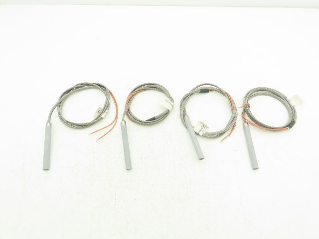 Big Chief Cartridge Heater Rod 1/2" X 4-1/4" 500 W / 240 V 60" Leads Lot of 4