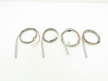 Big Chief Cartridge Heater Rod 1/2" X 4-1/4" 500 W / 240 V 60" Leads Lot of 4