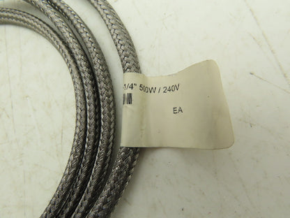 Big Chief Cartridge Heater Rod 1/2" X 4-1/4" 500 W / 240 V 60" Leads Lot of 4