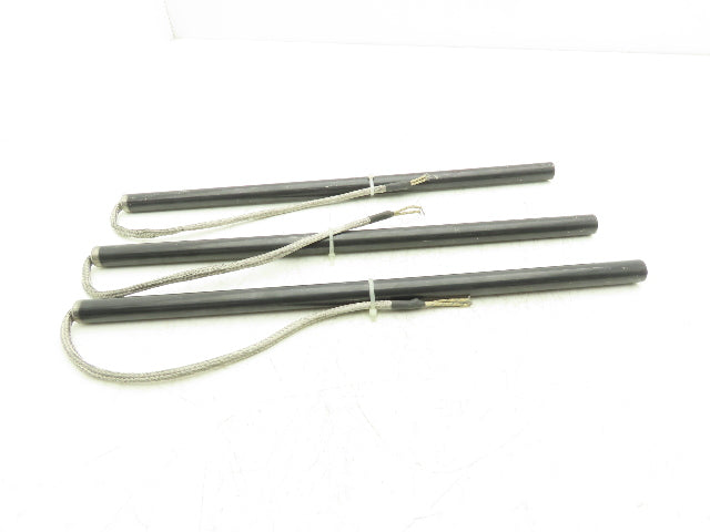 Beringer Cartridge Tube Heater 5/8" x 17-3/4" 450 W/240 V 13" Leads Lot of 3