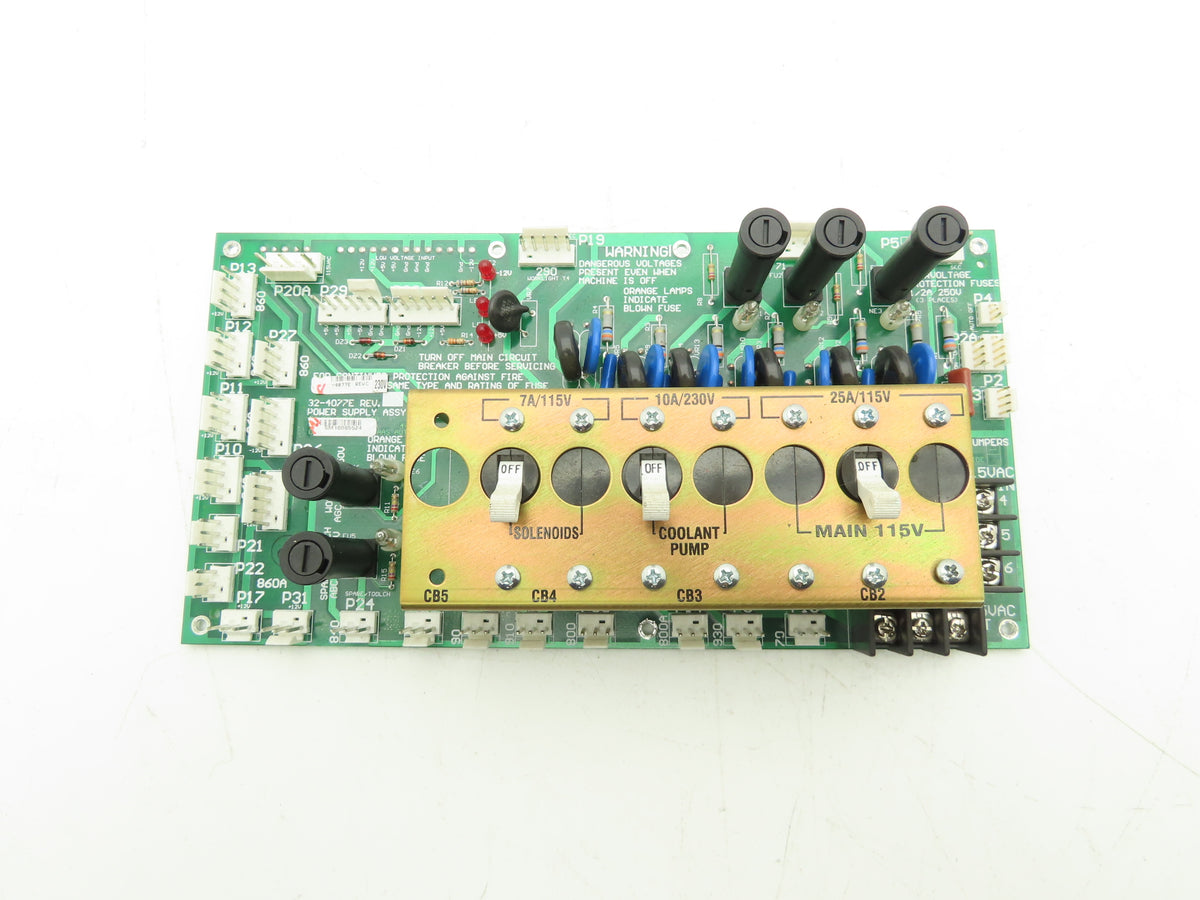 Haas Automation 32-4077E Printed Circuit Board Power Supply PCB Module Rev C