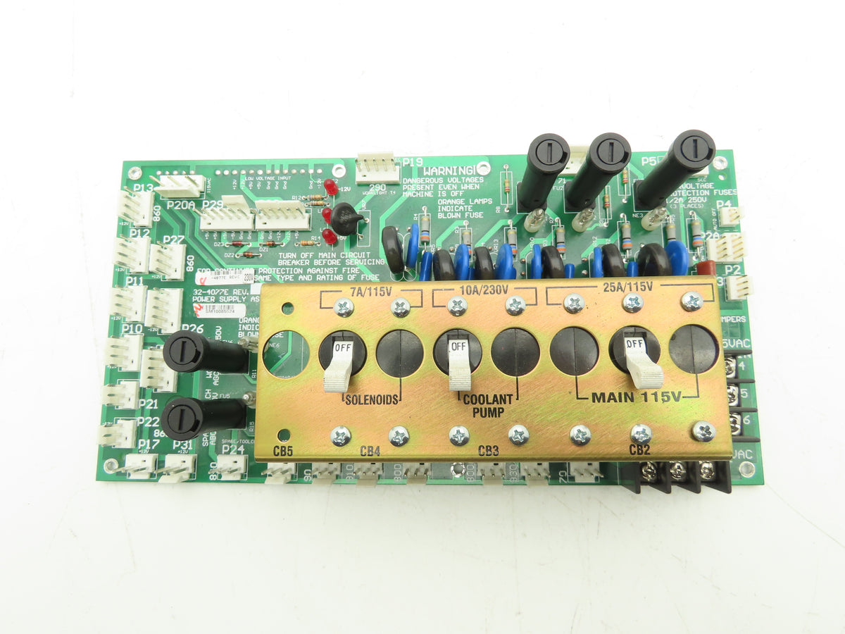 Haas Automation 32-4077E Printed Circuit Board Power Supply PCB Module Rev C