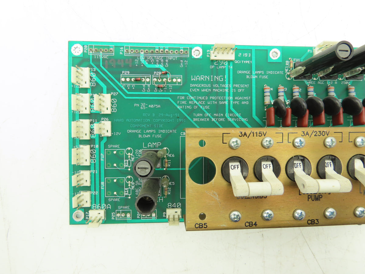 Haas Automation 32-4075A Printed Circuit Board Power Supply PCB Module Rev B