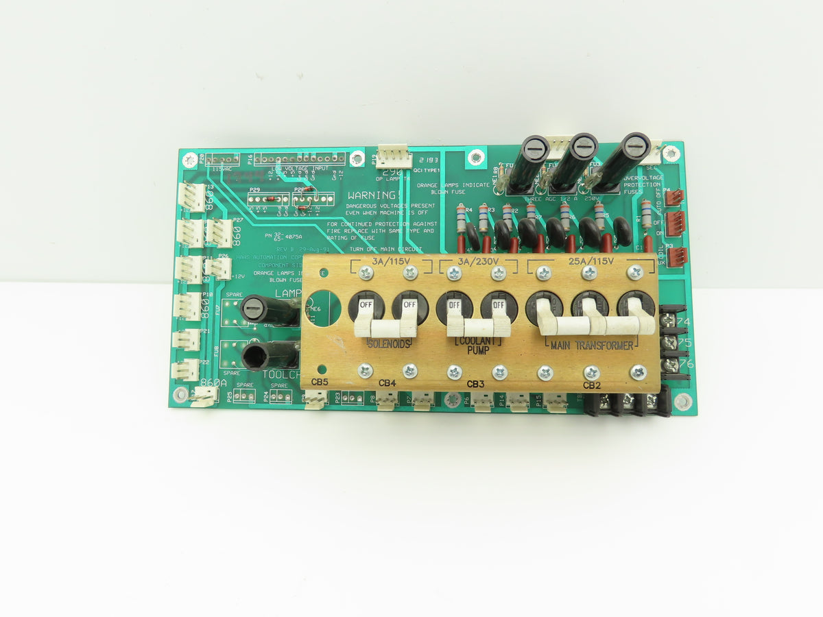 Haas Automation 32-4075A Printed Circuit Board Power Supply PCB Module Rev B