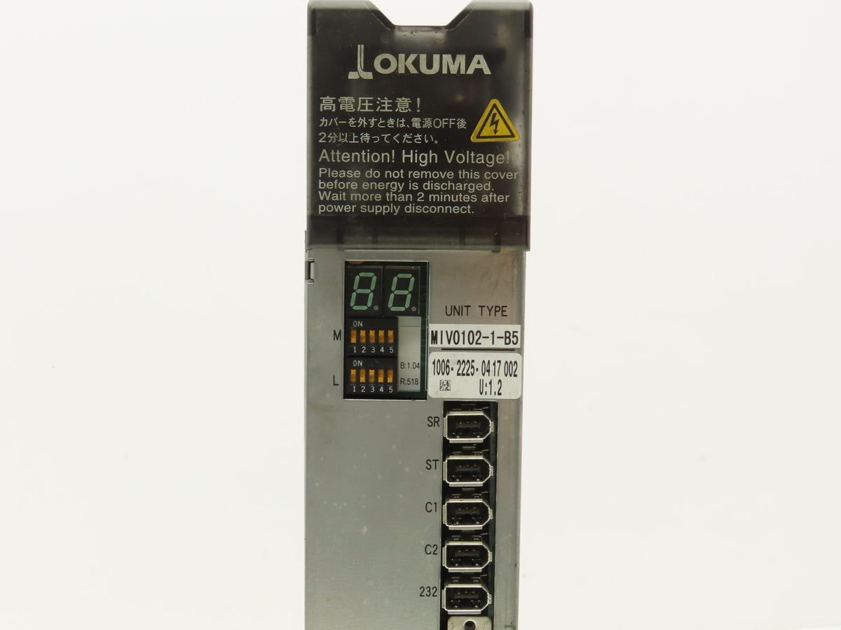 Okuma MIV0102-1-B5 AC Servo Drive Module U:1.2 1006-2225-04-17-002