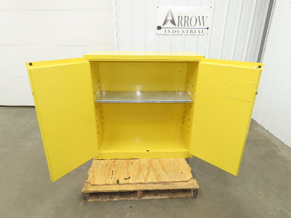 Jamco BM30 Flammable Safety Cabinet 30 Gallon Yellow Flammable Liquid