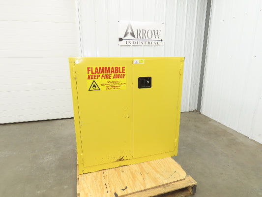 Jamco BM30 Flammable Safety Cabinet 30 Gallon Yellow Flammable Liquid