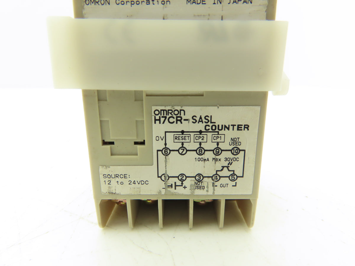 Omron H7CR-SASL Digital Preset 6 Digit Counter 12-24VDC Panel Mounted