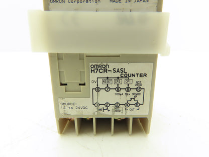 Omron H7CR-SASL Digital Preset 6 Digit Counter 12-24VDC Panel Mounted