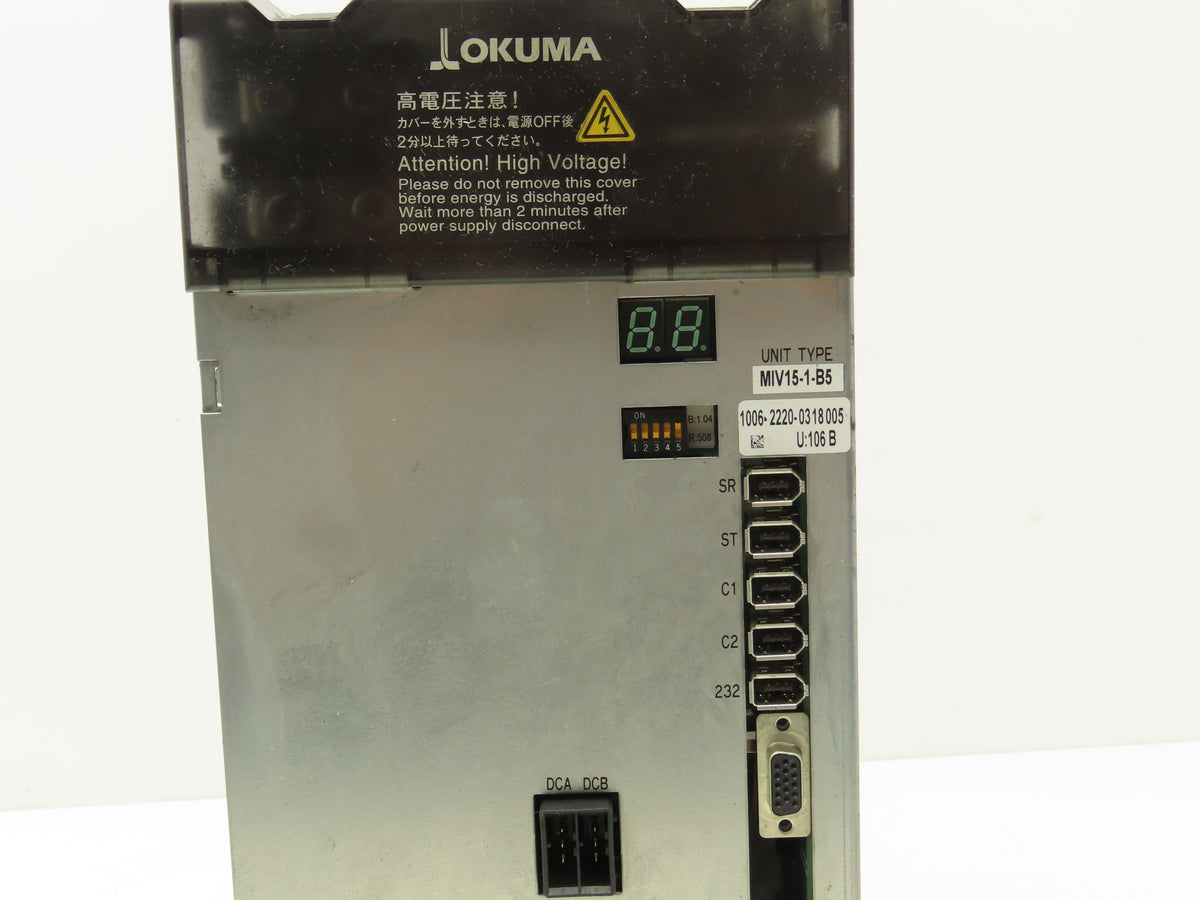 Okuma MIV15-1-B5 AC Servo Spindle Drive Module U:106B 1006-2220-03 18 005