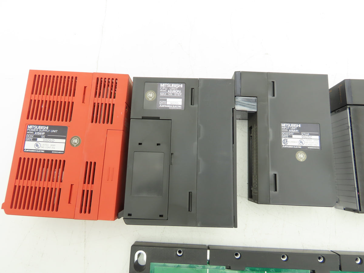 Mitsubishi Electric A1S35B Melsec PLC Backplane Rack Power Supply CPU 7 Slot