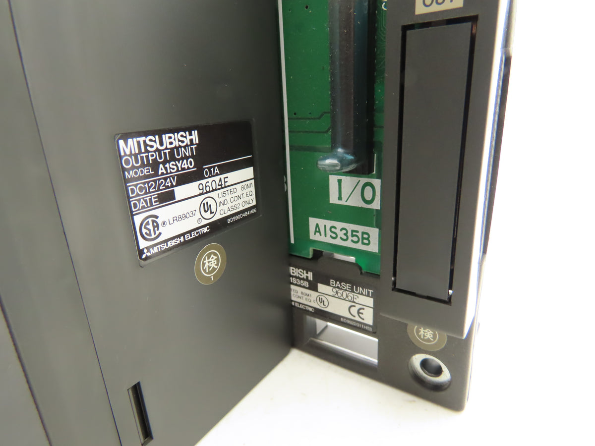 Mitsubishi Electric A1S35B Melsec PLC Backplane Rack Power Supply CPU 7 Slot
