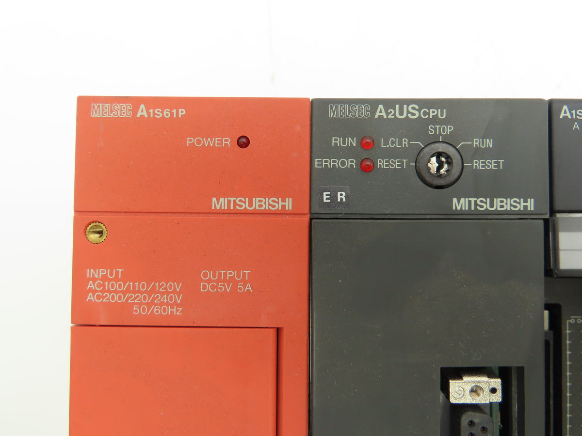 Mitsubishi Electric A1S35B Melsec PLC Backplane Rack Power Supply CPU 7 Slot